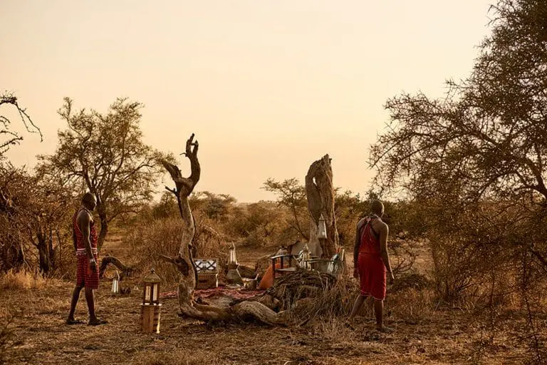 Listo para la puesta de sol.