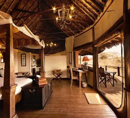 Una habitación en Tawi Lodge. 