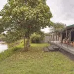 Exterior de la tienda y vista de Ol Pejeta