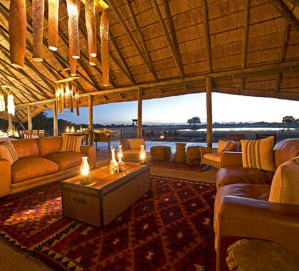 Relax in the lounge after traversing the wild landscape. 