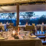 Lantern-lit dining