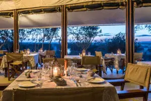 Lantern-lit dining