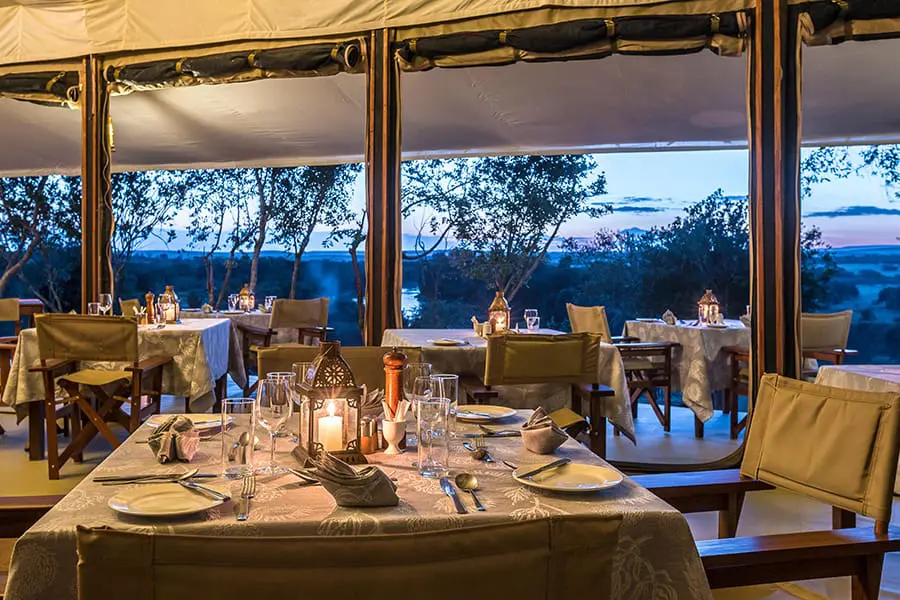 Lantern-lit dining
