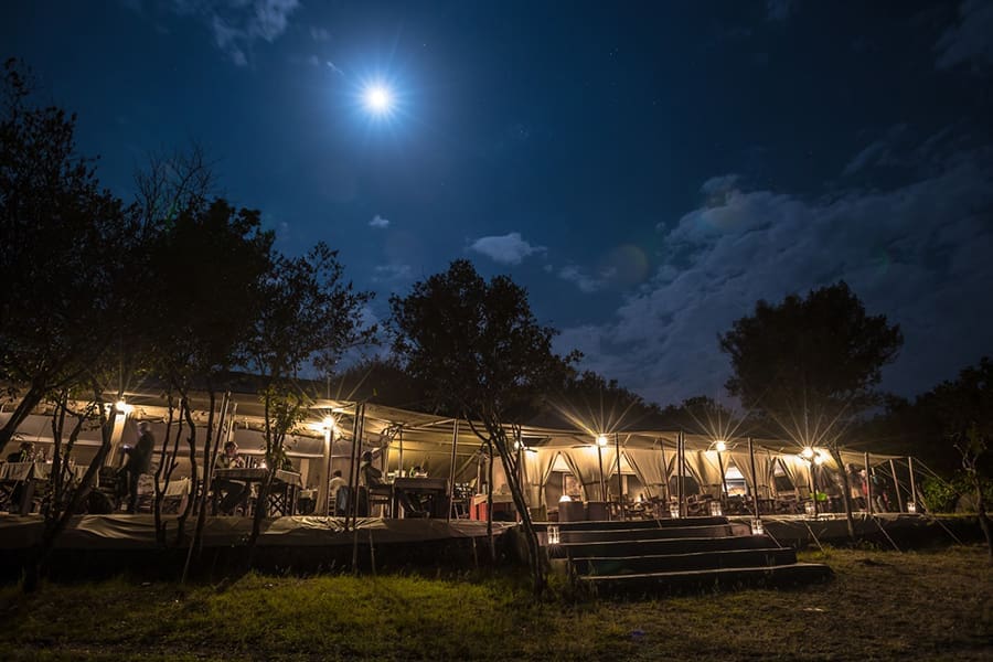 Spectacular evenings at camp