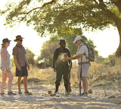 Walking safaris at Jabali Ridge. 