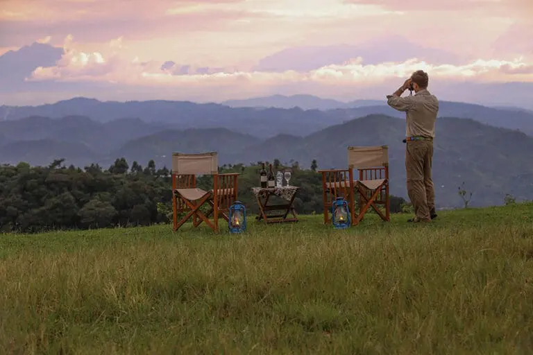 Sundowners at Nkuringo Bwindi Gorilla Lodge