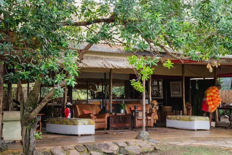 Zona principal del campamento de Speke. 