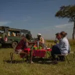 A quick picnic in the Masai Mara.