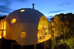 Alojamiento de lujo en forma de cúpula en las Highlands. 