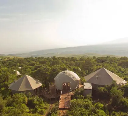 Aerial view of the luxurious Highlands. 