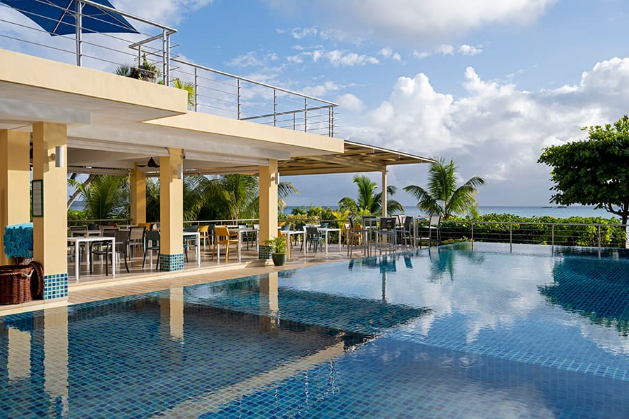 Infinity pool at Acajou Beach Resort.