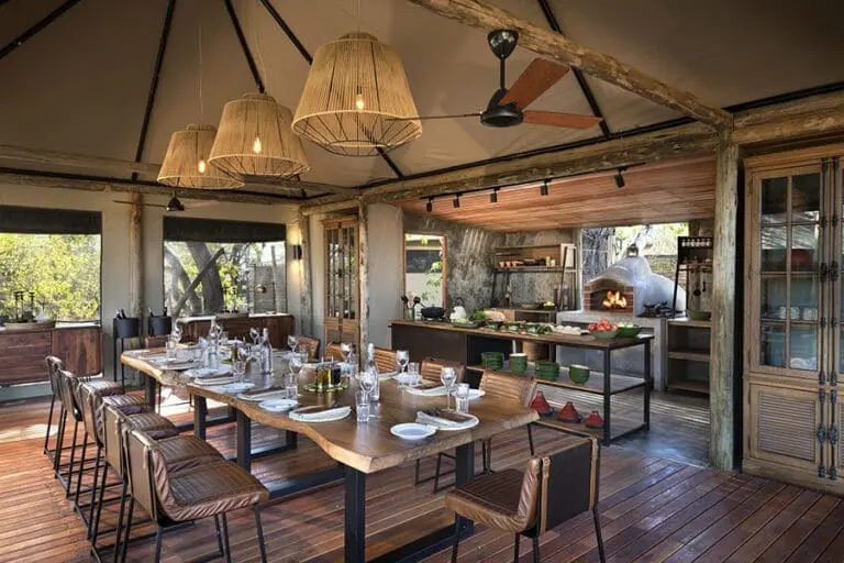 Elegant dining areas. 