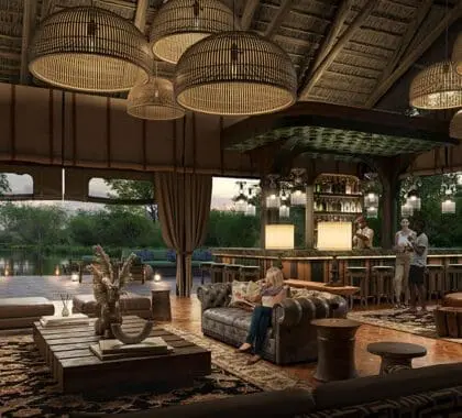 The lounge area.