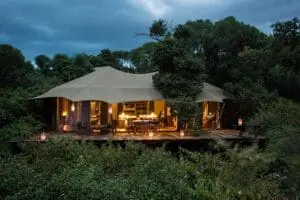Luxury in the African wilds at Mara Plains Camp. 