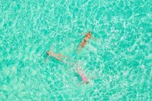 Spend your days swimming in azure waters. 