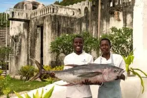 Local delicacies are prepared by passionate staff. 