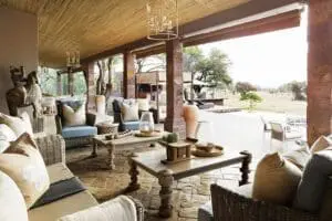 The lounge of Serengeti House. 