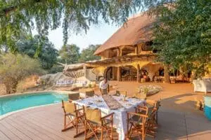 En Chongwe River House se come de maravilla. 