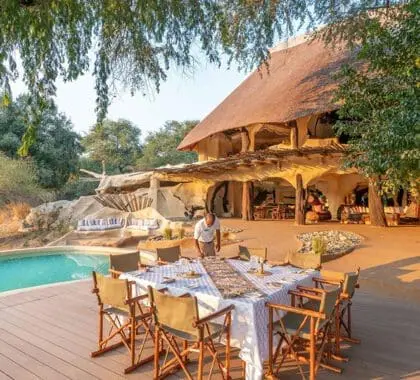 Meals are a scrumptious affair at Chongwe River House. 