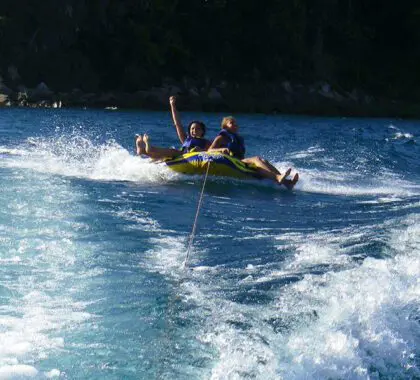 Enjoy watersports on the lake.