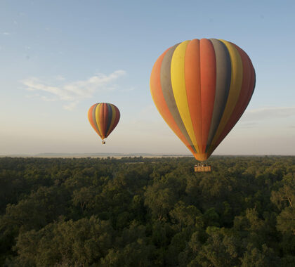 You have the option of adding on a hot-air balloon safari in the Mara - not to be missed!