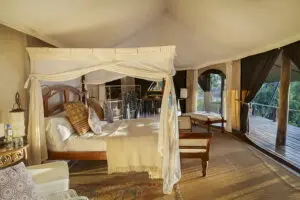 Light and airy, well-appointed suites at Serian Ngare.