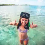 Snorkel para niños en Shandrani Beachcomber Resort & Spa. 