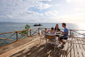 Lunch on the deck.