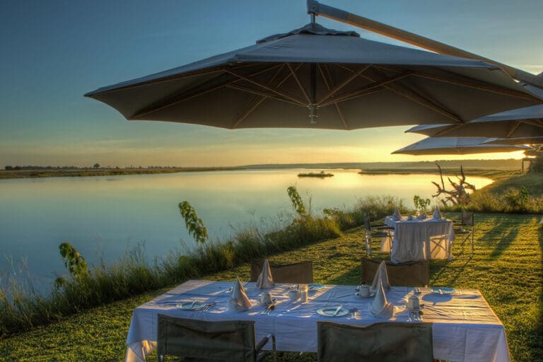 Dining with a view | Chobe Game Lodge