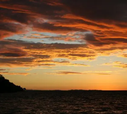 Sunset bliss on the beach.