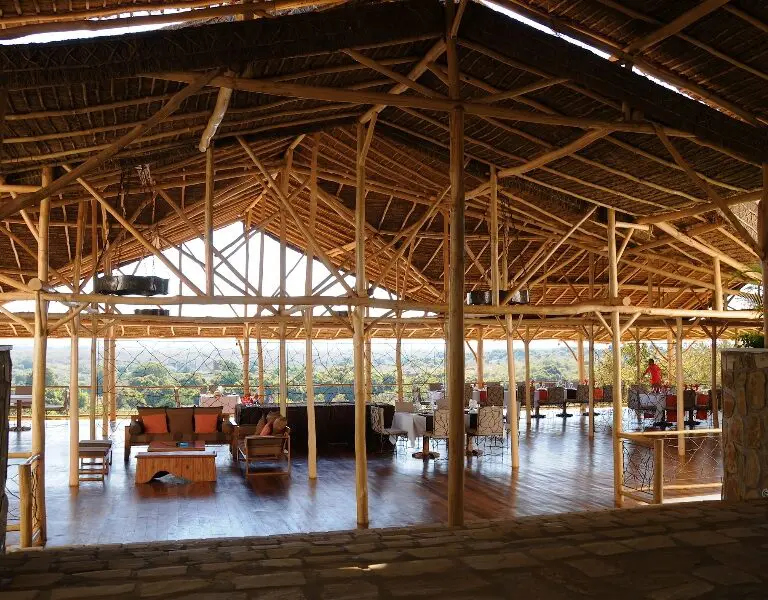 A spacious seating area.