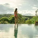 Perfect poolside views.