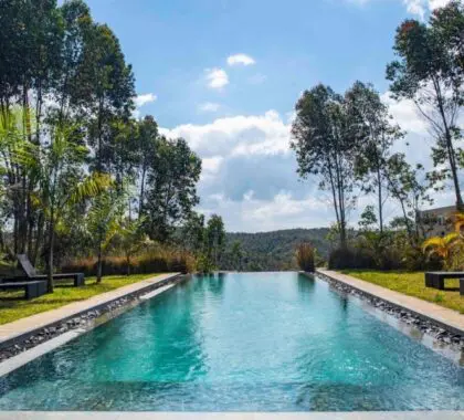 Poolside bliss and valley views.