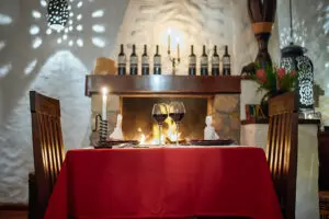 Romantic dinners in Madagascar. 