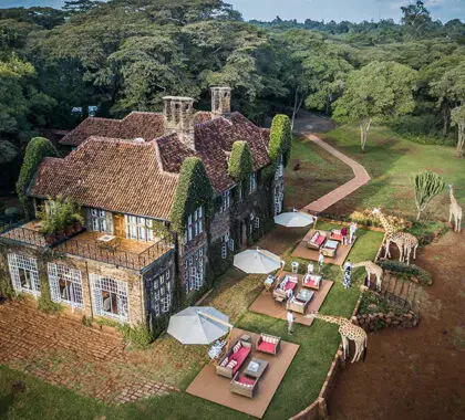 Giraffe Manor en Nairobi.