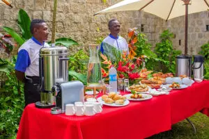 Staff are on hand to take good care of you. 