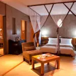 Enjoy the tranquil rooms at Isalo Rock Lodge. 