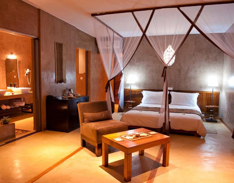 Disfrute de las tranquilas habitaciones del Isalo Rock Lodge. 