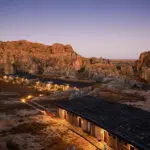 Exterior view of Isalo Rock Lodge. 