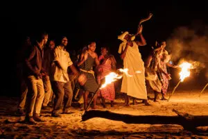 An evening of singing and dancing.
