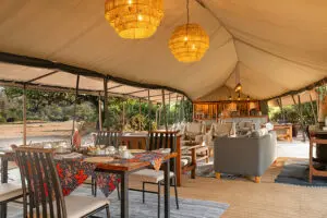 The main bar and lounge area.