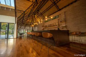 A modern bar area. 