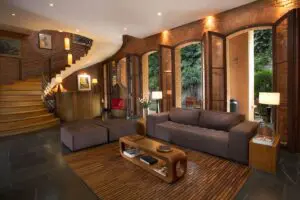 Relax and unwind in the lounge at Maison Gallieni.