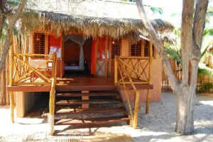 Right on the sand at Palissandre Côte Ouest Resort & Spa.