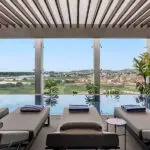 Lounge poolside and enjoy the view. 