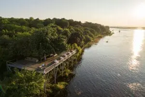 El Chobe Game Lodge está perfectamente situado junto al río Chobe. 