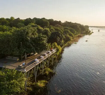 El Chobe Game Lodge está perfectamente situado junto al río Chobe. 