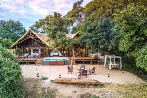 La apartada Suite Safari es una opción magnífica para familias o parejas en luna de miel. 