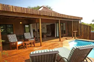 Private deck of a Luxury Makubela Suite.