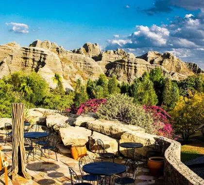 Incredible, unique views of the rocky canyons.